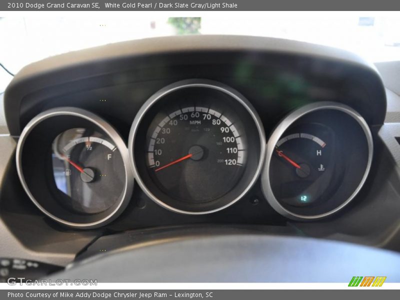 White Gold Pearl / Dark Slate Gray/Light Shale 2010 Dodge Grand Caravan SE