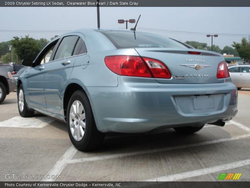 Clearwater Blue Pearl / Dark Slate Gray 2009 Chrysler Sebring LX Sedan