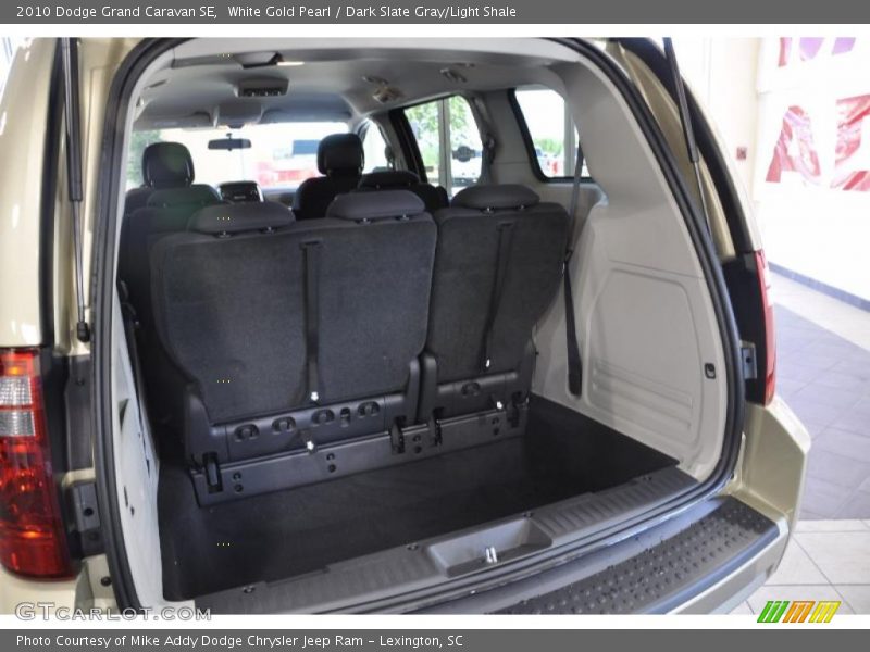 White Gold Pearl / Dark Slate Gray/Light Shale 2010 Dodge Grand Caravan SE