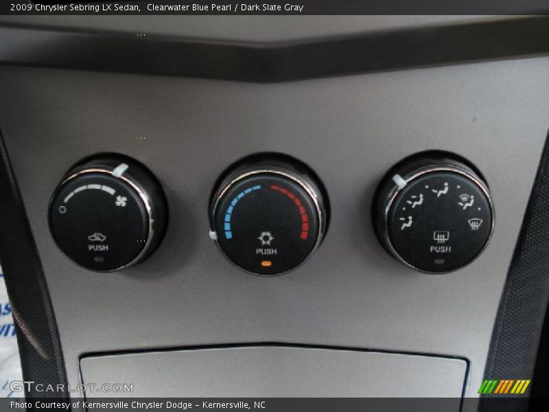 Clearwater Blue Pearl / Dark Slate Gray 2009 Chrysler Sebring LX Sedan
