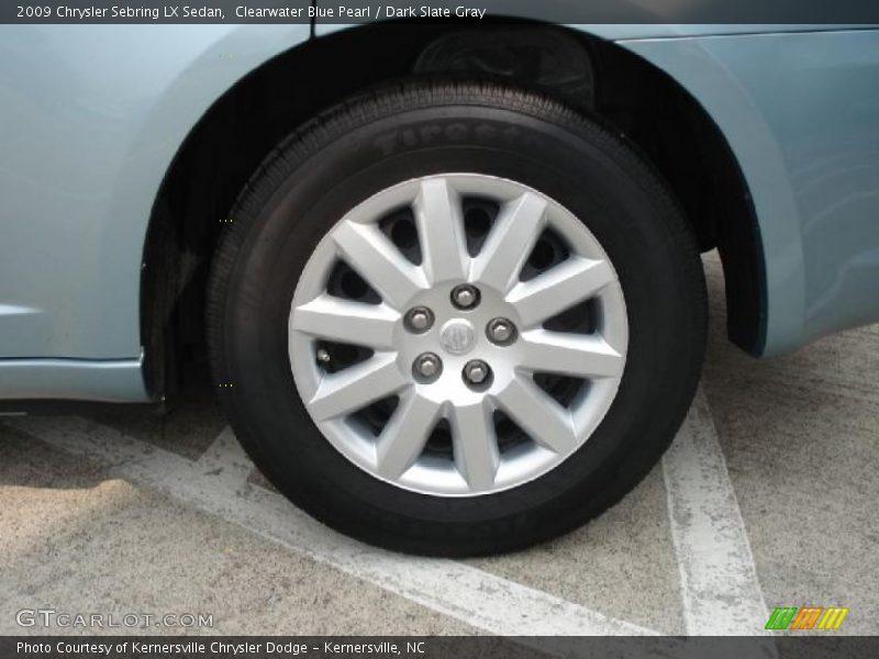 Clearwater Blue Pearl / Dark Slate Gray 2009 Chrysler Sebring LX Sedan