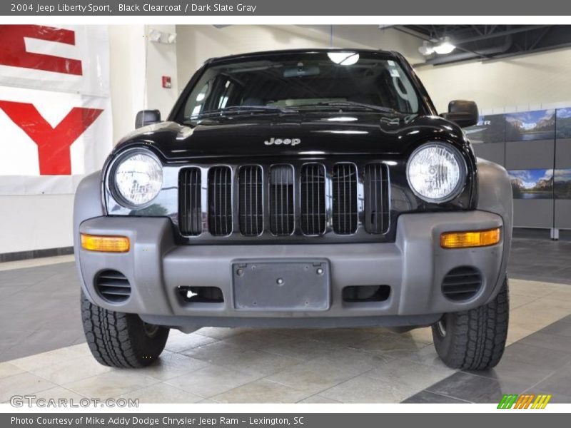 Black Clearcoat / Dark Slate Gray 2004 Jeep Liberty Sport