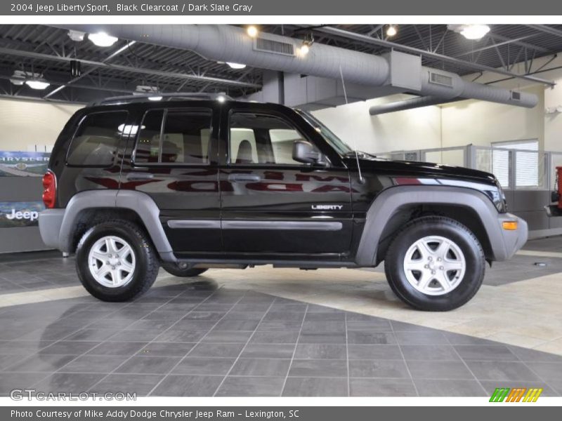 Black Clearcoat / Dark Slate Gray 2004 Jeep Liberty Sport