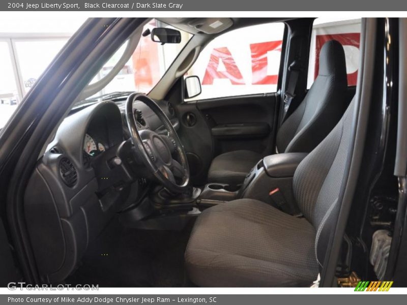 Black Clearcoat / Dark Slate Gray 2004 Jeep Liberty Sport