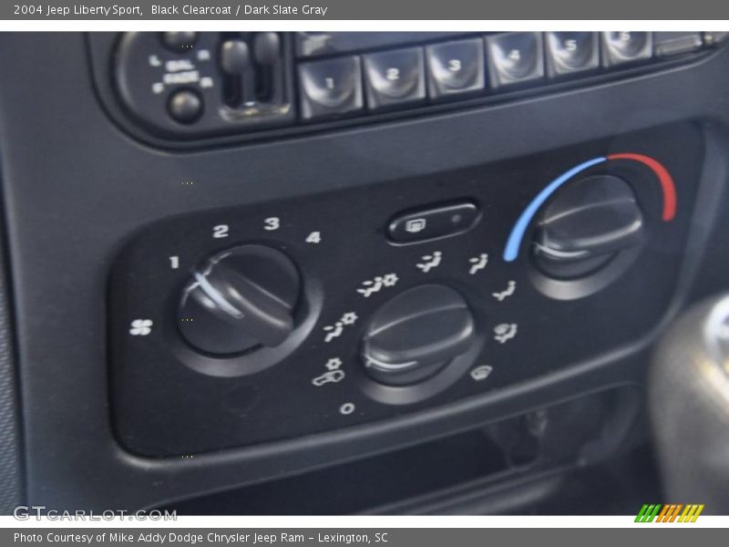 Black Clearcoat / Dark Slate Gray 2004 Jeep Liberty Sport