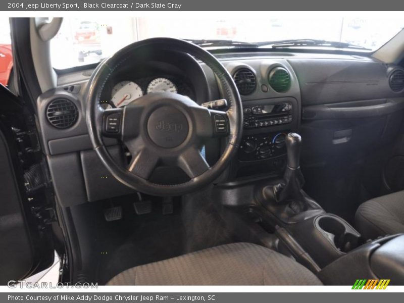 Black Clearcoat / Dark Slate Gray 2004 Jeep Liberty Sport