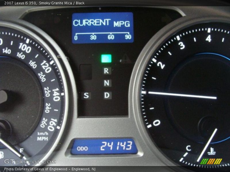 Smoky Granite Mica / Black 2007 Lexus IS 350
