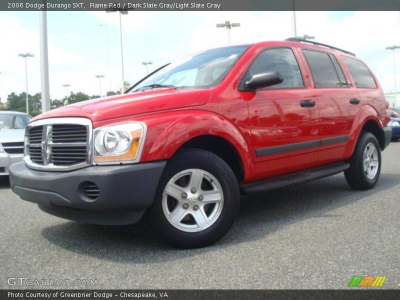 Flame Red / Dark Slate Gray/Light Slate Gray 2006 Dodge Durango SXT