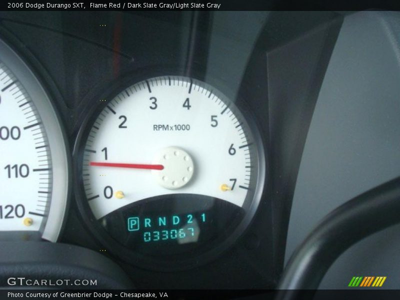 Flame Red / Dark Slate Gray/Light Slate Gray 2006 Dodge Durango SXT