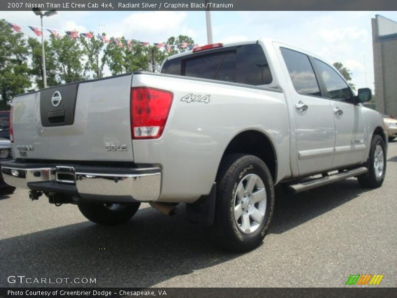 Radiant Silver / Graphite Black/Titanium 2007 Nissan Titan LE Crew Cab 4x4