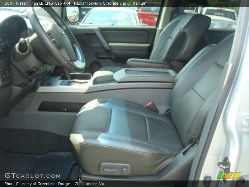 Radiant Silver / Graphite Black/Titanium 2007 Nissan Titan LE Crew Cab 4x4