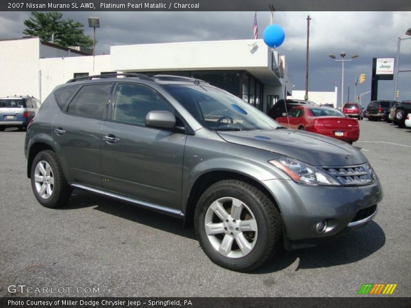 Platinum Pearl Matallic / Charcoal 2007 Nissan Murano SL AWD