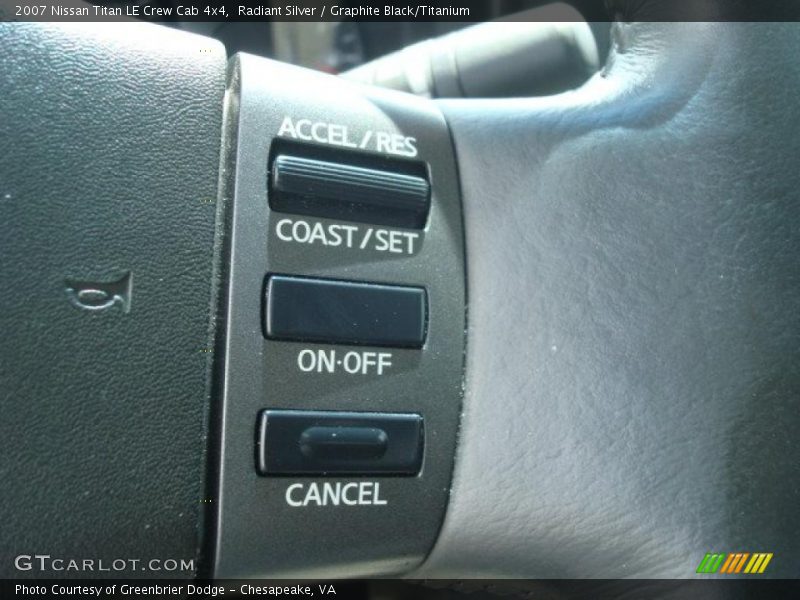 Radiant Silver / Graphite Black/Titanium 2007 Nissan Titan LE Crew Cab 4x4