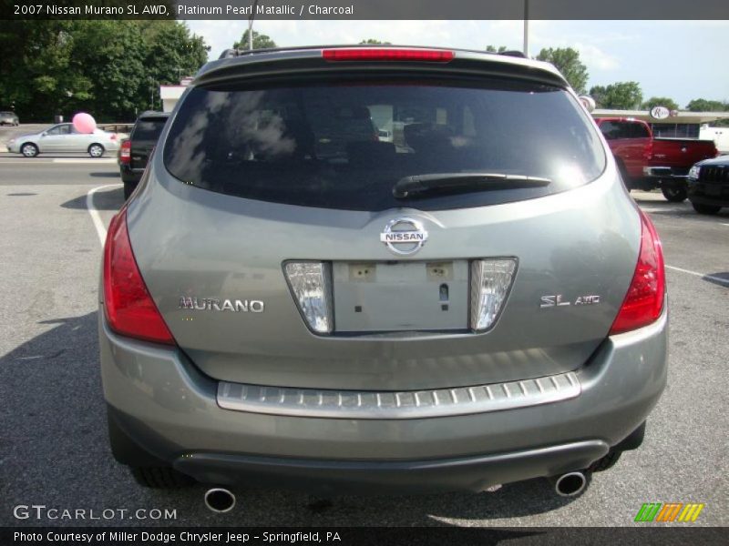 Platinum Pearl Matallic / Charcoal 2007 Nissan Murano SL AWD
