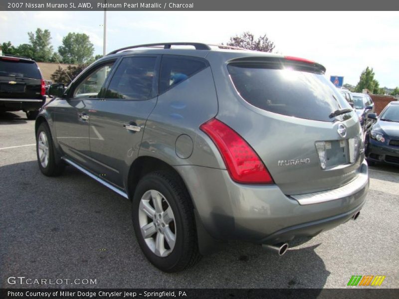 Platinum Pearl Matallic / Charcoal 2007 Nissan Murano SL AWD