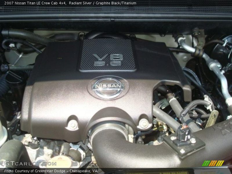 Radiant Silver / Graphite Black/Titanium 2007 Nissan Titan LE Crew Cab 4x4