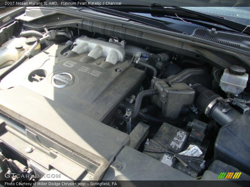 Platinum Pearl Matallic / Charcoal 2007 Nissan Murano SL AWD