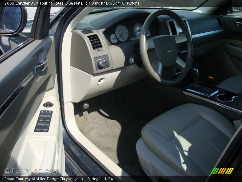 Steel Blue Metallic / Dark Khaki/Light Graystone 2008 Chrysler 300 Touring