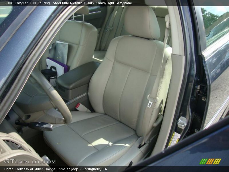 Steel Blue Metallic / Dark Khaki/Light Graystone 2008 Chrysler 300 Touring