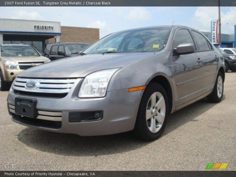 Tungsten Grey Metallic / Charcoal Black 2007 Ford Fusion SE