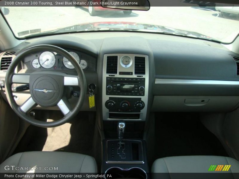 Steel Blue Metallic / Dark Khaki/Light Graystone 2008 Chrysler 300 Touring