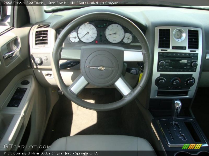 Steel Blue Metallic / Dark Khaki/Light Graystone 2008 Chrysler 300 Touring