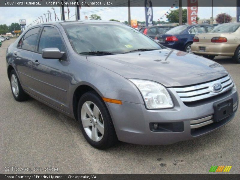Tungsten Grey Metallic / Charcoal Black 2007 Ford Fusion SE