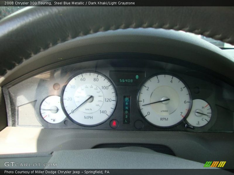 Steel Blue Metallic / Dark Khaki/Light Graystone 2008 Chrysler 300 Touring