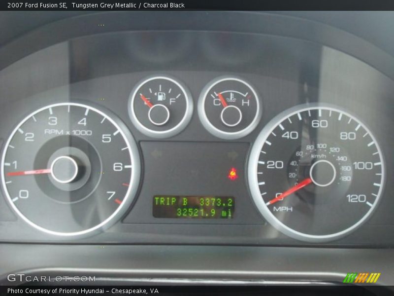 Tungsten Grey Metallic / Charcoal Black 2007 Ford Fusion SE