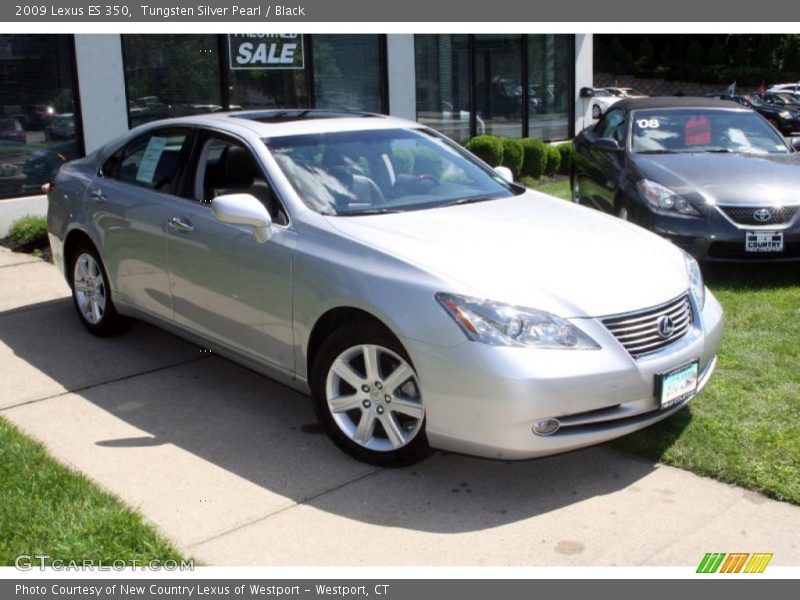 Tungsten Silver Pearl / Black 2009 Lexus ES 350