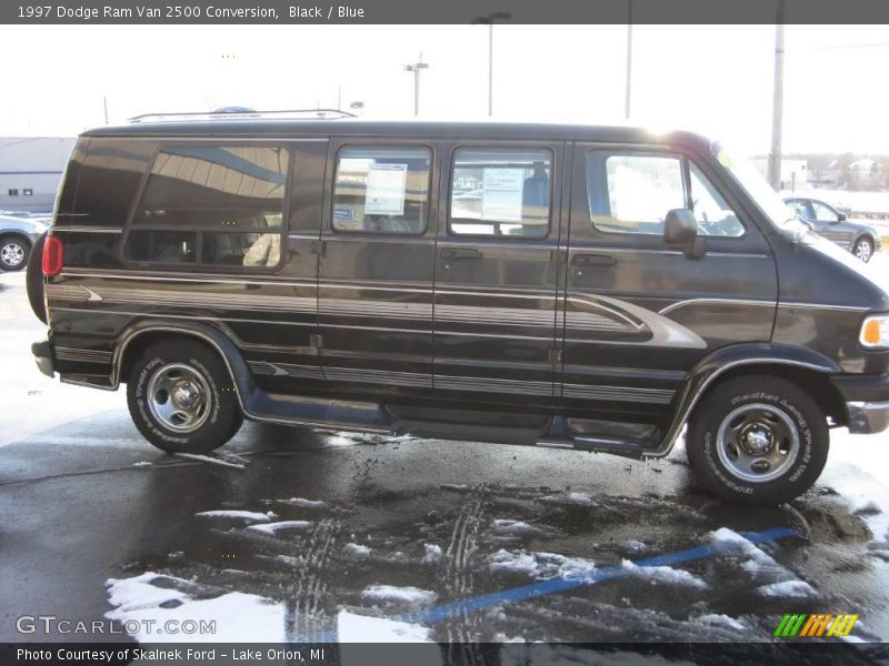 Black / Blue 1997 Dodge Ram Van 2500 Conversion