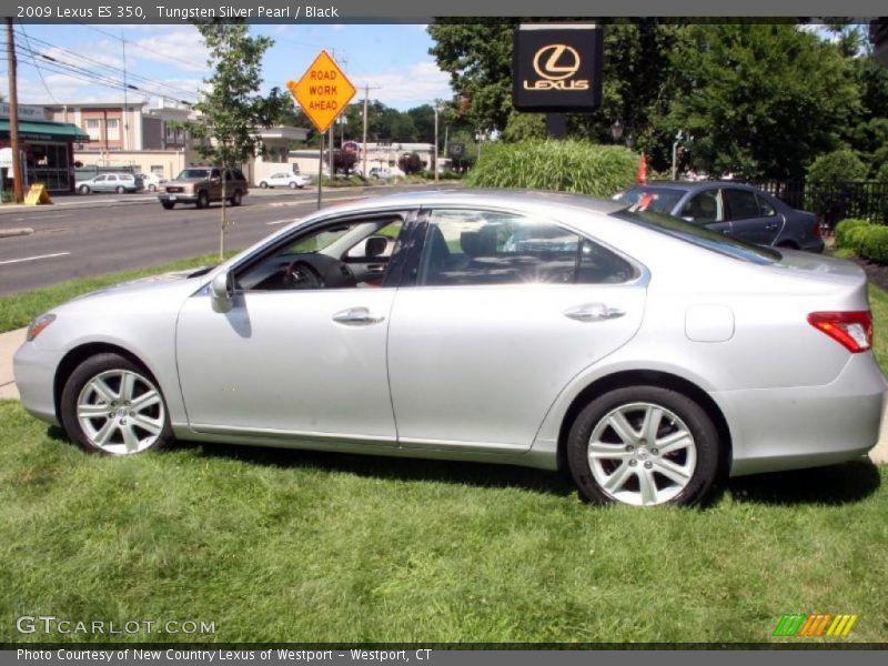 Tungsten Silver Pearl / Black 2009 Lexus ES 350