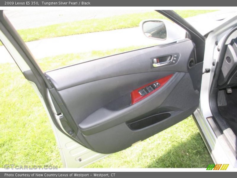 Tungsten Silver Pearl / Black 2009 Lexus ES 350