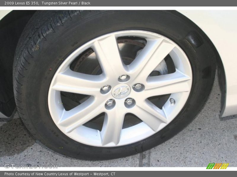 Tungsten Silver Pearl / Black 2009 Lexus ES 350