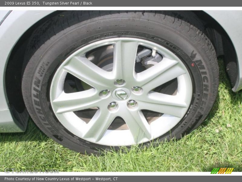 Tungsten Silver Pearl / Black 2009 Lexus ES 350