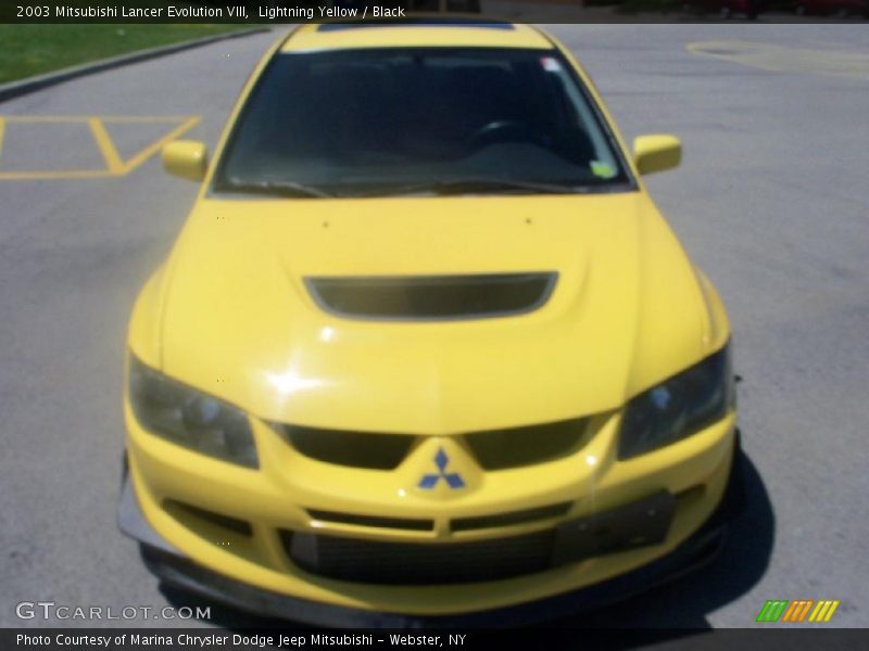Lightning Yellow / Black 2003 Mitsubishi Lancer Evolution VIII