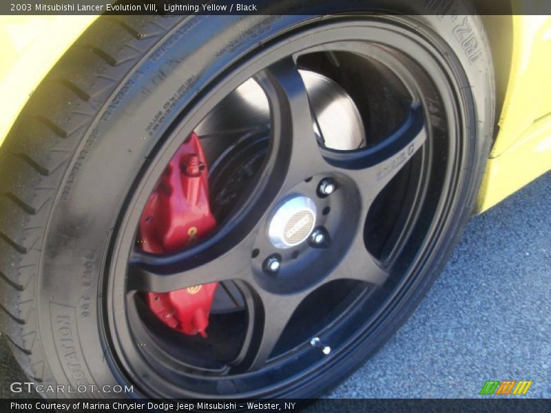 Lightning Yellow / Black 2003 Mitsubishi Lancer Evolution VIII