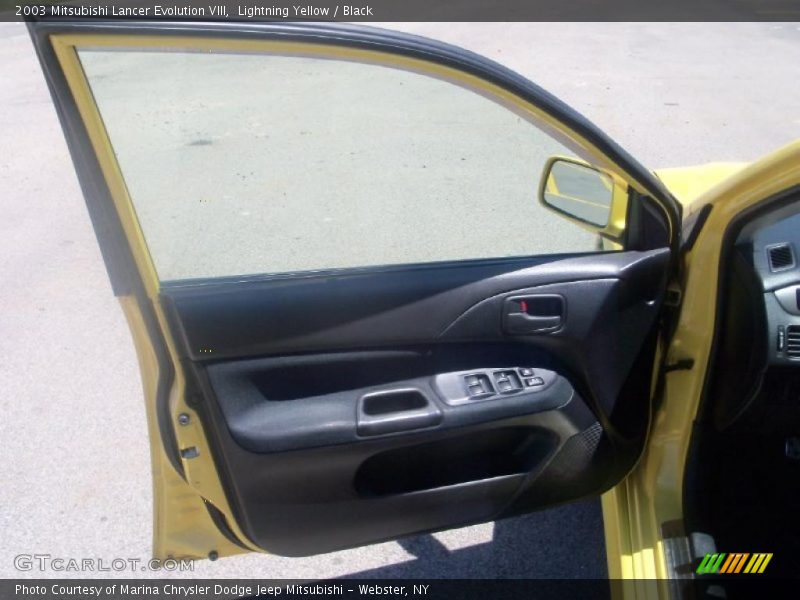 Lightning Yellow / Black 2003 Mitsubishi Lancer Evolution VIII
