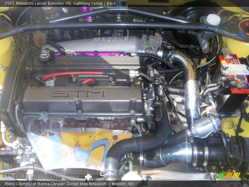 Lightning Yellow / Black 2003 Mitsubishi Lancer Evolution VIII