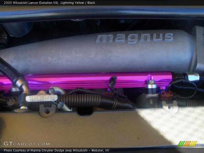 Lightning Yellow / Black 2003 Mitsubishi Lancer Evolution VIII