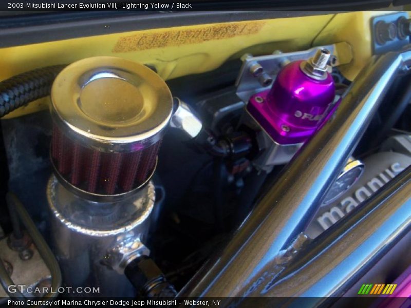 Lightning Yellow / Black 2003 Mitsubishi Lancer Evolution VIII