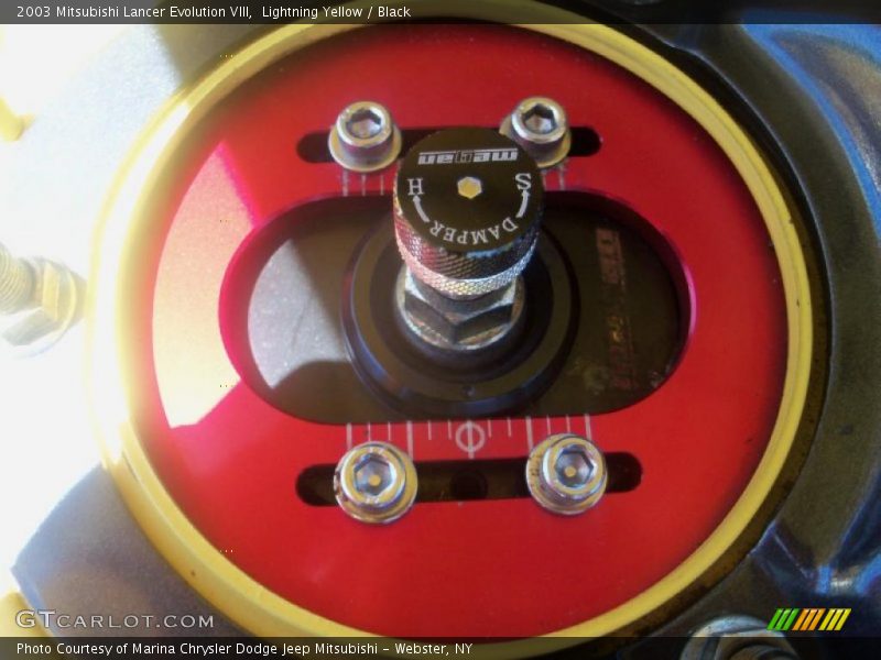 Lightning Yellow / Black 2003 Mitsubishi Lancer Evolution VIII