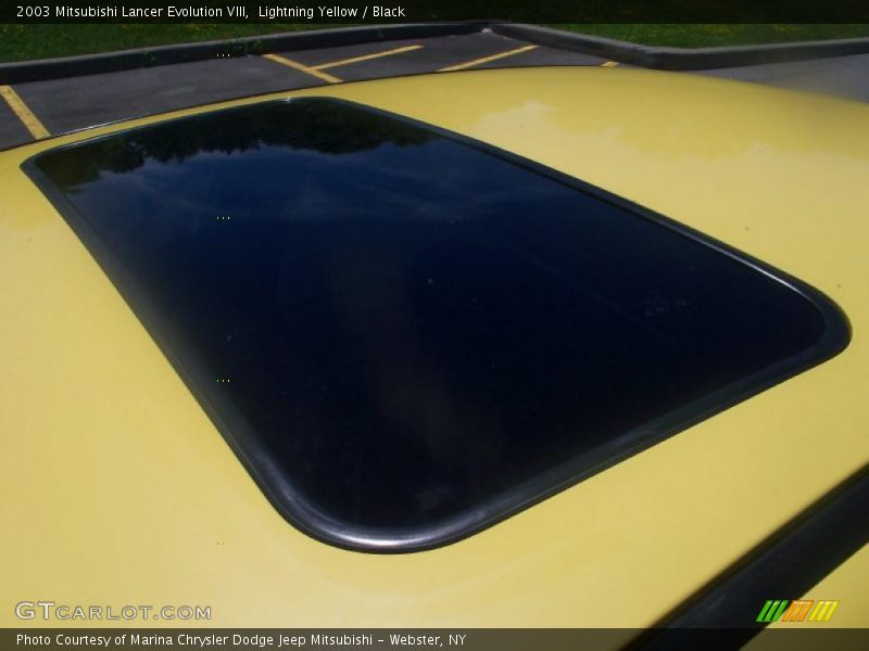 Lightning Yellow / Black 2003 Mitsubishi Lancer Evolution VIII