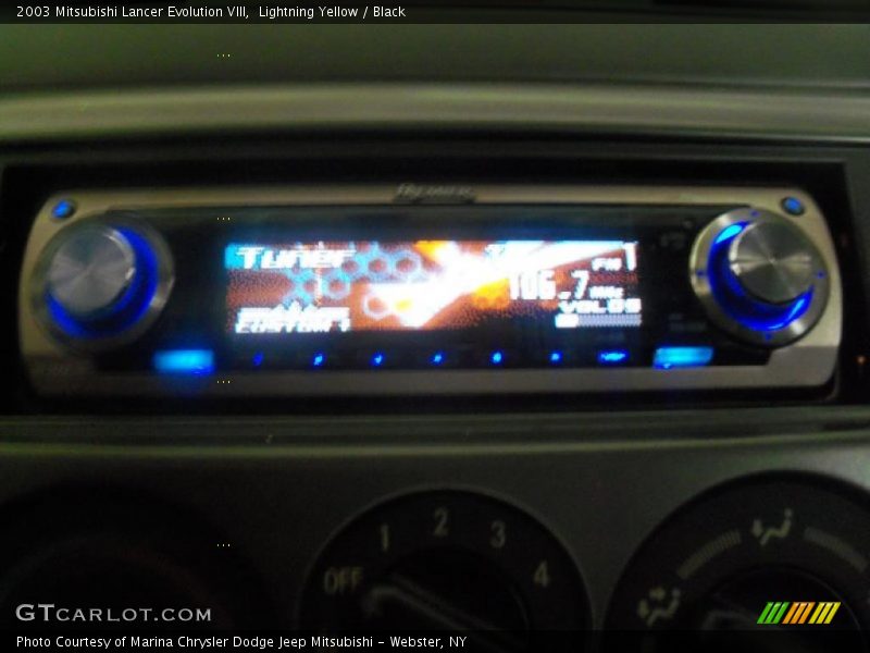Lightning Yellow / Black 2003 Mitsubishi Lancer Evolution VIII