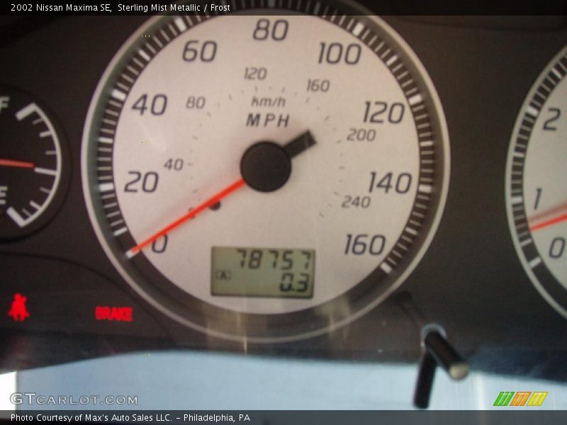 Sterling Mist Metallic / Frost 2002 Nissan Maxima SE