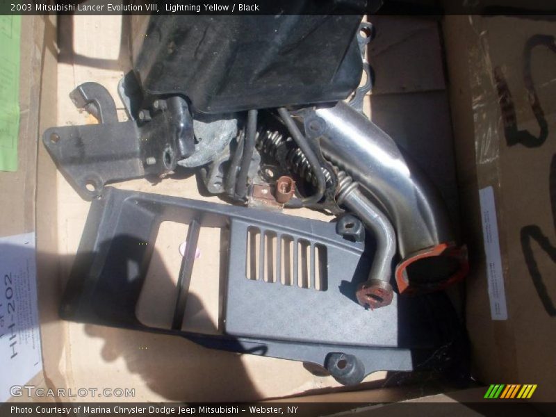 Lightning Yellow / Black 2003 Mitsubishi Lancer Evolution VIII