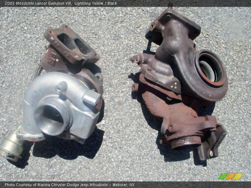 Lightning Yellow / Black 2003 Mitsubishi Lancer Evolution VIII