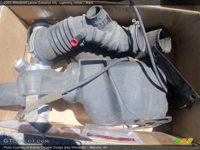 Lightning Yellow / Black 2003 Mitsubishi Lancer Evolution VIII