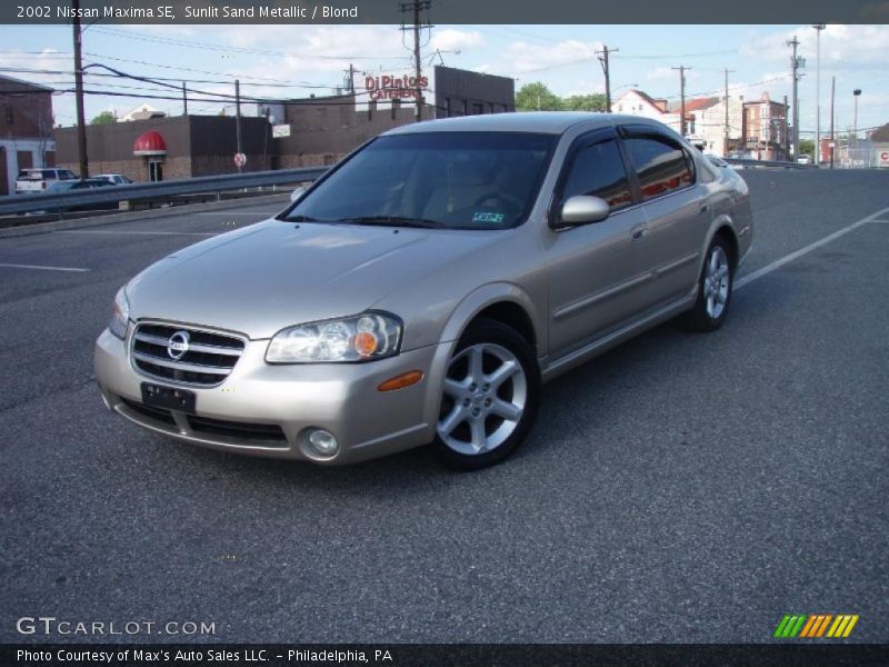 Sunlit Sand Metallic / Blond 2002 Nissan Maxima SE