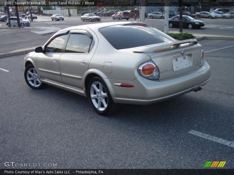 Sunlit Sand Metallic / Blond 2002 Nissan Maxima SE